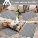 COSY HOMEER-Door-Mat-Non-Slip-Entryway-Rug 24”x36” Absorbent Welcome Mats Washable Dirt Trapper Door Mat Entrance Floor Mats for Front Back Doormats and Wet Shoes,Grey by CozyNest Decor