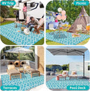 HEBE Outdoor Rug Waterproof 6x9, Plastic Straw Rug Camping Rug, Reversible Outdoor Patio Rugs RV Mat Clearance, Indoor Outside Floor Carpet for Porch,Deck,Camper,Balcony,Backyard by GreenHaven Gardens