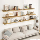 RICHFOCUS 48Inch Floating Shelves for Wall 1 Pack Shelves for Bedroom|Kitchen|Bathroom Wall Mounted Rustic Wood Floating Shelf with Invisible Brackets for Books|Storage|Decor, Oak by CozyNest Decor