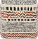 REDEARTH · Tufted Pouf Ottoman with Filler Textured Storage Cube Bean Bag Pouffe Footrest for Living Room, Bedroom, Nursery, Home Decor - 100% Cotton (17.5"X17.5"X17.5", Motley Bohemia Multi) by CozyNest Decor
