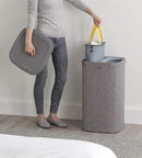 Joseph Joseph Tota 60 liter/15.8 gallon Laundry Hamper Separation Basket with lid, 2 Removable Washing Bags with Handles- Grey by CozyNest Decor
