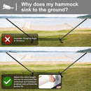 SUNCREAT Double Outdoor Hammock with Stand Included, Portable Cotton Rope 2 Person Hammock for Outdoor, Patio, Garden, Backyard, Beige by GreenHaven Gardens