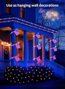 Brightown 4th of July Decorations Outdoor, Red White and Blue Lights, 6 Flag Lights Pathway, Memorial Day Decorations for Independence Day Garden Yard Lawn Outside Patriotic Decorations by GreenHaven Gardens