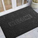 Yimobra Welcome Matt Outdoor, 60x36, Waterproof All-Season Front Door Mat, All-Weather Doormat, Sturdy Natural Rubber, Fade Resistant, Low Profile, Easy Clean Patio Porch Entryway Mat, Black by CozyNest Decor