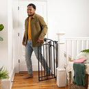 Ingenuity Multi-Use Decorative Extra Tall Walk-Thru Baby Gate, Fits Openings 28.5-48 Inch (Pack of 1), Black Metal, for Doorways and Stairways, 36' Tall Baby and Pet Gate, Black, One Size by TinyTreasures Baby Boutique