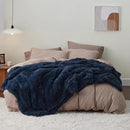 Bedsure GentleSoft Fluffy Navy Blue King Size Blanket for Bed, Thick Soft Sherpa Faux Fur Fleece Bedding Fuzzy Plush Winter Warm Heavy Large King Blanket, Cozy Blue Gifts for Men Women, 108x90 by CozyNest Decor
