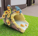 Bird Statues Outdoor Decoration, Resin Statue Garden Decor, Animal Downspout Diverter, Decorative Gutter Extension, 3"4" Downspout Extender Diverter Splash Block by GreenHaven Gardens