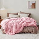Bedsure GentleSoft Fluffy Pink Blankets Queen Size for Bed, Thick Sherpa Faux Fur Fleece Fuzzy Plush Winter Warm Heavy Soft Full Queen Blankets, Bedroom Decor Pink Gifts Cozy Gifts for Women, 90x90 by CozyNest Decor