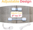 Inaya 16-Pack Child Proof Locks for Cabinet Doors, Drawers, Fridge, Toilet Seat, Dishwasher, Trash Can, Cupboard - 3M Adhesive - No Drilling - Baby Proofing Cabinet Locks by TinyTreasures Baby Boutique