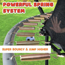 Trampoline 8FT 10FT 12FT 14FT 16FT, Recreational Trampolines with Enclosure Net and Ladder, Outdoor Anti-Rust Trampolines for Kids and Adults, ASTM Approved by TinyTreasures Baby Boutique