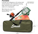 Kids Fishing Pole, Kids Portable Telescopic Fishing Rod Set, Tackle Box and Fishing Net Combo Kit, Kids Fishing Gear for Boys and Girls Age 5-10 and Youth by TinyTreasures Baby Boutique