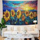 yowecso Sunflower Tapestry Sunset Flower Field Tapestry Wall Hanging for Bedroom Sunflower Tapestries Aesthetic Wall Decor for Home Dorm Living Room 50"x60" by CozyNest Decor