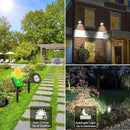 Solar Powered LED Spot Light, T-SUNUS 2 in 1 Installation Separated Panel and Light, IP65 Waterproof Outdoor Landscape Security Lighting for Patio,Yard,Garden,Driveway,Stair (2Pack White-6000K) by GreenHaven Gardens