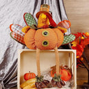 winemana Thanksgiving Decoration 31.5" x 18.5" Plush Turkey with Stretchable Head, Handmade Stuffed Sitting Turkeys Fall Decorations for Indoor Home Tabletop Party Autumn Decor (Cock) by CozyNest Decor