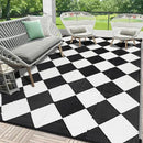HEBE Outdoor Rug Waterproof 6x9, Reversible Plastic Straw Rug RV Camping Rug, Indoor Outdoor Patio Mat Clearance, Outside Carpet for Porch,Deck,Camper,Balcony,Backyard,Picnic by GreenHaven Gardens