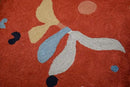 Kandinsky Modern Pillow Cover Orange Abstract Pillowcase Modern Chair Cushion Contemporary Pillowsham Outdoor Mid Century Chair Handmade Wool Size 18x18 by CozyNest Decor