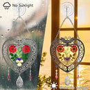 KY&BOSAM Heart Suncatcher Crystal Tree of Life Stained Glass Panles Real Flower Hangings for Windows Home Garden Outside Wind Chime Decor Birthday Gifts for Women Mother`s Day Christmas Ornament by GreenHaven Gardens