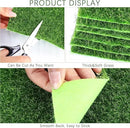 Elcoho 12 Pieces Fake Grass for Crafts Fairy Garden 6 x 6 Inches Artificial Garden Grass for Miniature Ornament Dollhouse DIY Decoration by CozyNest Decor