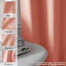 Room Divider Curtains Screen Partitions, Linen Look 100% Blackout Drapery 102 Inches Long, 100" Wide Pinch Pleated Window Drapes, Privacy Protecting, Light Blocking, (1 PC, Orange) by CozyNest Decor