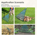 ORIENTOOLS Rake for Leaves,Adjustable Garden Leaf Rake ,Lightweight Steel Poly Yard Rake，22 Tines, 42 to 60 Inches (Silver Handle) by GreenHaven Gardens