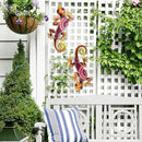 HONGLAND Metal Outdoor Wall Decor 2Pcs Gecko Wall Decoration Lizard Metal Hanging Wall Art Glass Sculpture for Garden Yard Patio Fence (Red)… by GreenHaven Gardens