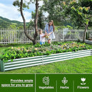 Land Guard 12×4×1ft Galvanized Raised Garden Bed Kit for Vegetables, Galvanized Super Large Metal Planter Raised Garden Boxes Outdoor(359 Gallon Capacity)… by GreenHaven Gardens