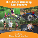 JUMPZYLLA Trampoline Outdoor 8FT 10FT 12FT 14FT 15FT 16FT with Enclosure and Ladder, ASTM Approved Recreational Trampoline for Kids and Adults, Anti-Rust Coated Frame by TinyTreasures Baby Boutique