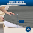 Utopia Bedding Waterproof Mattress Protector Twin XL Size, Premium Terry Mattress Cover 200 GSM, Breathable, Fitted Style with Stretchable Pockets (Gray) by TinyTreasures Baby Boutique