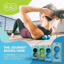 RAD XL Peanut Massage Ball – High Density Yoga Deep Tissue Roller Ball – Myofascial Release for Back, Neck, Feet, Psoas & Spine – Suboccipital & Thoracic Trigger Point Therapy by CozyNest Decor