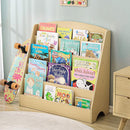 TOETOL 5-Tier Kids Bookshelf - Toddler Book Display Shelves for Classrooms, Playrooms, and Nursery - Wooden Children Book Rack (Natural) by TinyTreasures Baby Boutique