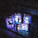 8 Pack Solar Outdoor Fairy Star Firefly Jar Lids Lights,Solar Fairy String Lids Lights（No Jars）,Waterproof Lantern Mason String Solar Lights with Hangers for Regular Mouth Jars by CozyNest Decor