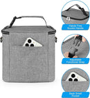 Accmor Breastmilk Cooler Bag with Ice Pack, Baby Bottle Cooler Bags, Insulated Bottle Cooler Tote Bags On The Go, Fits 6 Large 9oz Bottles, for Nursing Mom Daycare Travel, Grey by TinyTreasures Baby Boutique
