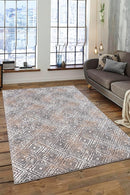 Non-Slip Washable 5x7 Area Rugs for Living Room Bedroom, Ultra Soft Bedside Rug, Indoor Floor Carpet for Kids Girls and Boys, Dorms, Nursery Rooms, Non-Skid Area Rug, Square Multi, 5' x 7' by TinyTreasures Baby Boutique