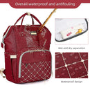 Diaper Bag Backpack, Diaper Bags for Baby Girls Boys, Baby Bags for Moms Dads, Nappy Changing Bag with Insulated Pockets,Multi-functional Waterproof Backpack with Stroller straps-Red by TinyTreasures Baby Boutique