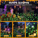 Solar Garden Lights,Halloween Lights Outdoor 20 LED Firefly Halloween Garden Lights Outdoor,Solar Lights for Outside,Solar Lights Outdoor Waterproof for Halloween,Christmas,Yard,Patio(Green) by GreenHaven Gardens