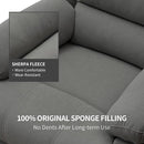 Swivel Rocking Recliner Chair for Adults, Overstuffed Manual Glider Rocker Recliner Chairs, Upholstered Reclining Single Sofa for Living Room Nursery (Grey) by TinyTreasures Baby Boutique