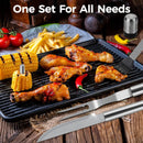 BBQ Accessories Grill Tools - Grilling Gifts for Men Dad, 32Pcs Heavy Duty Stainless Steel Barbecue Grill Accessories for Outdoor Grill with Aluminum Case and Apron, Dad Men Gifts for Christmas by GreenHaven Gardens