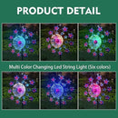 Solar Flower Wind Spinners for Yard and Garden, 40 Inch Solar Windmill Garden Whirligig Kinetic Spinners Decor for Lawn, Patio&Yard, Metal Wind Outdoor Sculpture by GreenHaven Gardens