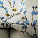 YOUR SMILE Classical Embroidery Jacquard Blue Square Decorative Throw Pillow Case Cushion Cover,12x20 inch by CozyNest Decor