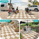 HEBE Outdoor Rug Waterproof 9x12, Plastic Straw Rug Camping Rug, Reversible Outdoor Patio Rugs RV Mat Clearance, Indoor Outside Floor Carpet for Porch,Deck,Camper,Balcony,Backyard by GreenHaven Gardens
