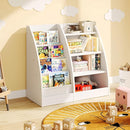 4 Tier Kids Bookshelf, 4 Layer Sling Kids Book Shelf for Kids Rooms,Wood Children Bookcase,Baby Storage Book Rack,Toddler Bookshelf, Book and Toy Organizer,Book Display Shelf for Bedroom, Nursery by TinyTreasures Baby Boutique