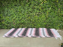 Del Mex Classic Mexican Blanket, Large Authentic Woven Falsa Throw (70"x50"), Artisan Southwest Décor for Beach, Yoga, Outdoors (Pink) by CozyNest Decor