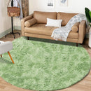 4FT Round Rug for Bedroom: Fluffy Shag Soft Washable Rugs Circle Small Fuzzy Plush Indoor Carpet for Living Room Nursery Playroom Dorm Kids Girls Boys Room (Sage Green, 4'x4') by TinyTreasures Baby Boutique