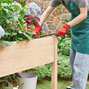 Yaheetech 47x23x32in Wooden Raised Garden Bed with Legs & Storage Shelf Horticulture Wooden Elevated Planter Box Vegetable Growing Bed for Flower/Herb/Backyard/Patio by GreenHaven Gardens