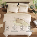 Monbix Full Size Comforter Set, Birch Marble Pattern Bedding Comforter for Full Size Bed Set, Reversible Bedding Sets 7 Pieces, Bed in a Bag with Comforter, Sheets, Pillowcases & Shams by CozyNest Decor