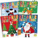 90shine 4PCS Christmas Crafts for Kids Ages 4-8 Sticker Paint Books - Includes Santa Clause Snowman Elf Gnome and More Designs Gift Party Create 40 Pictures by TinyTreasures Baby Boutique