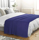 Elvana Home 100% Cotton Bed Blanket, Breathable Bed Blanket Queen Size, Cotton Thermal Blankets Queen, Perfect for Layering Any Bed for All Season, Navy Blue by CozyNest Decor