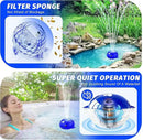 Floating Pool Fountain with Remote, Whale Pool Fountain with Lights, Rechargeable Pool Water Fountain, Above Ground Pool Fountain Waterfall, Swimming Pool Fountains for Inground Pool-1PC by GreenHaven Gardens