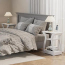 End Tables Living Room, White End Table with Charging Station,White Side Table, Nightstand for Bedroom, 3 Tier End Table with Storage Shelf for Living Room by CozyNest Decor