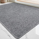 LUMI Ultra Thin Door Mat for Entryway, Low Profile Non Slip Rubber Backing Indoor Doormat, Easy Clean Welcome Entrance Mat for Inside House, Patio, Dark Grey 20"x32" by CozyNest Decor
